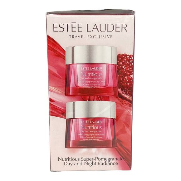 Estee Lauder Nutritious Super-Pomegranate Day & Night Radiance Set: 2pcs‎ NIB